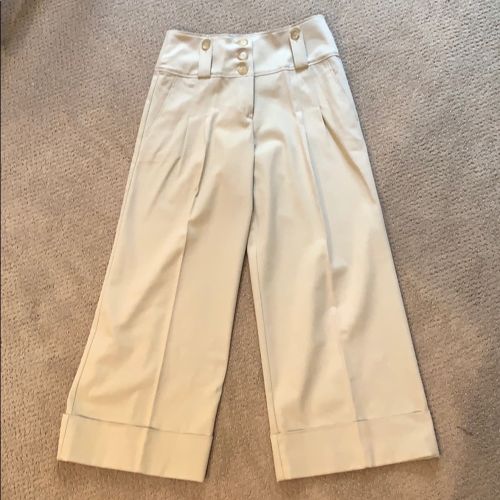 NWT MAX & Co. Wide Leg Ankle Length Trousers Sz 8